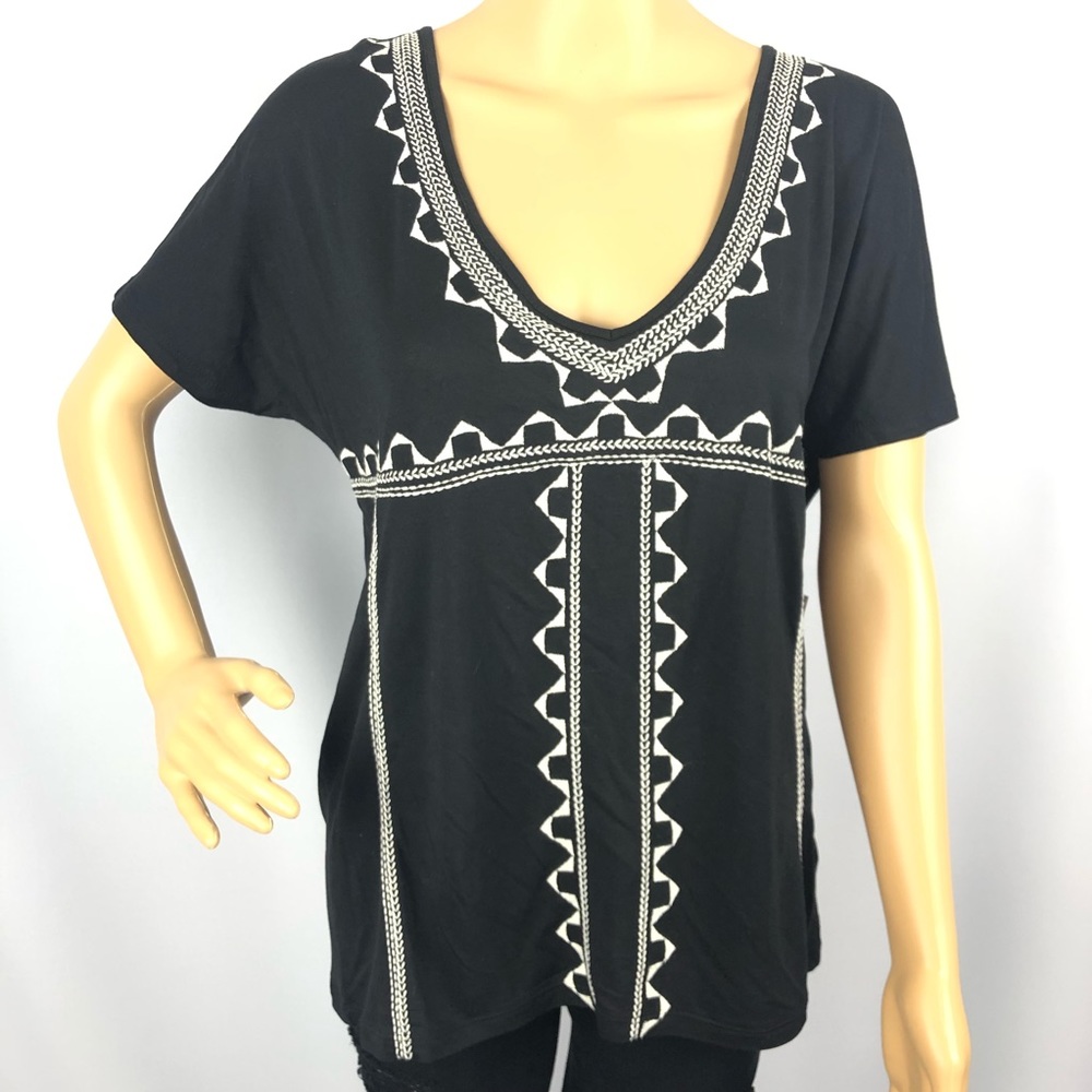 NWT Old Navy Black V-Neck Top Size XS